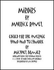 Miroirs piano sheet music cover Thumbnail